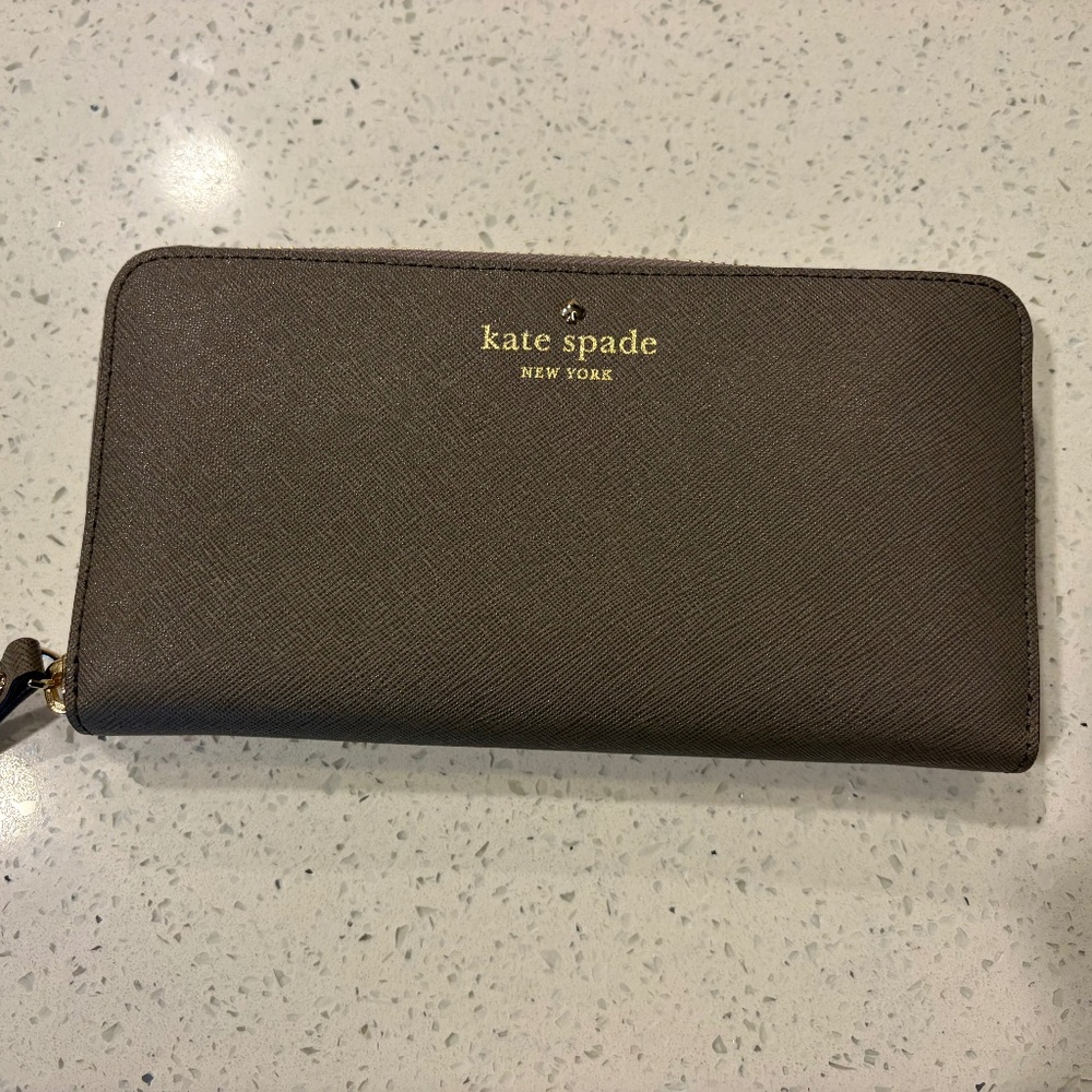 Kate Spade Grey Continental Wallet